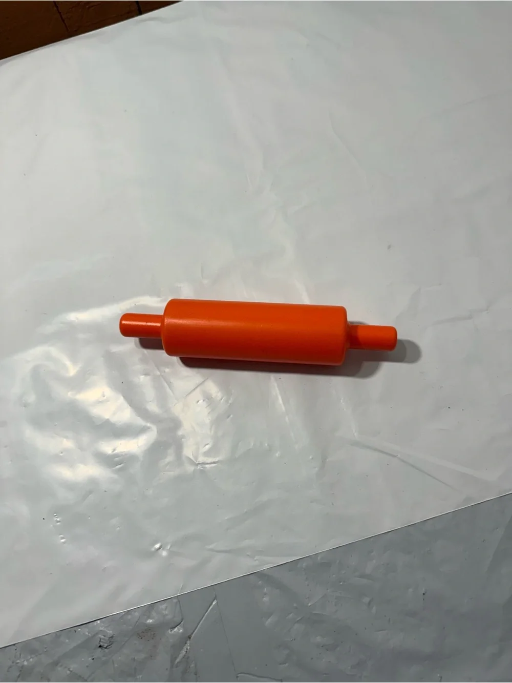 orange silicone rolling pin toy